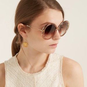 CHLOE 57mm Oval Sunglasses CE739S Iridescent Nude